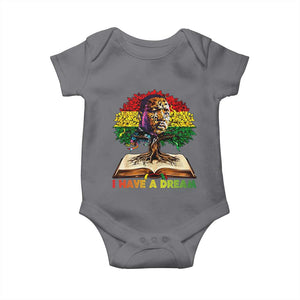 Martin Luther King Jr Baby Onesie Black History Month Melanin African TS14 Charcoal Print Your Wear