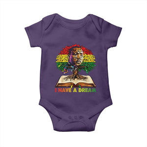 Martin Luther King Jr Baby Onesie Black History Month Melanin African TS14 Purple Print Your Wear