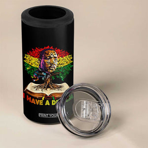 Martin Luther King Jr 4 in 1 Can Cooler Tumbler Black History Month Melanin African TS14 Print Your Wear