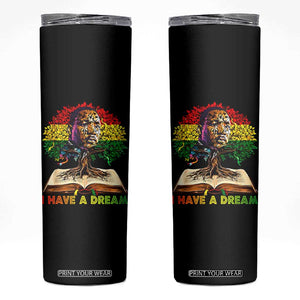 Martin Luther King Jr Skinny Tumbler Black History Month Melanin African TS14 Black Print Your Wear
