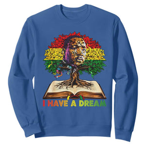 Martin Luther King Jr Sweatshirt Black History Month Melanin African TS14 Royal Blue Print Your Wear