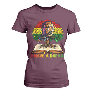 Martin Luther King Jr T Shirt For Women Black History Month Melanin African TS14 Maroon Print Your Wear