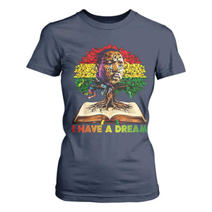 Martin Luther King Jr T Shirt For Women Black History Month Melanin African TS14 Navy Print Your Wear