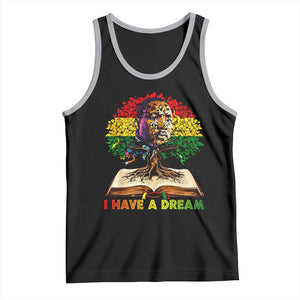 Martin Luther King Jr Tank Top Black History Month Melanin African TS14 Black Athletic Heather Print Your Wear