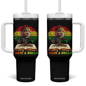 Martin Luther King Jr Tumbler With Handle Black History Month Melanin African TS14 One Size: 40 oz Black Print Your Wear