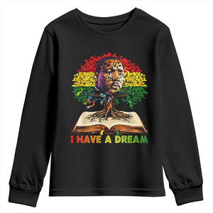 Martin Luther King Jr Youth Sweatshirt Black History Month Melanin African TS14 Black Print Your Wear
