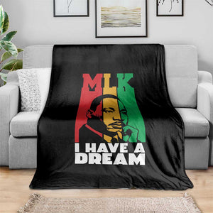 Martin Luther King Jr Throw Blanket I Have Dream MLK Quote TS14 Print Your Wear
