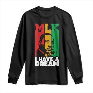 Martin Luther King Jr Long Sleeve Shirt I Have Dream MLK Quote TS14 Black Print Your Wear