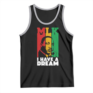 Martin Luther King Jr Tank Top I Have Dream MLK Quote TS14 Black Athletic Heather Print Your Wear