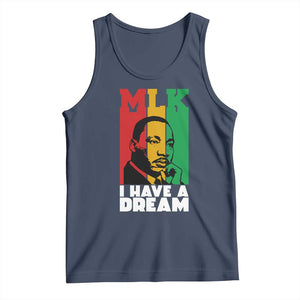 Martin Luther King Jr Tank Top I Have Dream MLK Quote TS14 Navy Print Your Wear