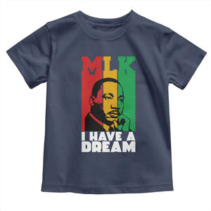 Martin Luther King Jr Toddler T Shirt I Have Dream MLK Quote TS14 Navy Print Your Wear