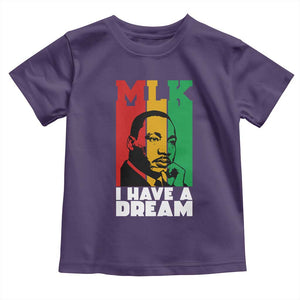 Martin Luther King Jr Toddler T Shirt I Have Dream MLK Quote TS14 Purple Print Your Wear