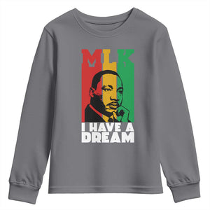 Martin Luther King Jr Youth Sweatshirt I Have Dream MLK Quote TS14 Charcoal Print Your Wear