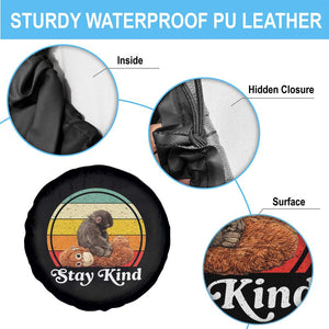 Punch Mokey Spare Tire Cover Viral Trend Baby Monkey Stay Kind TS14 Print Your Wear