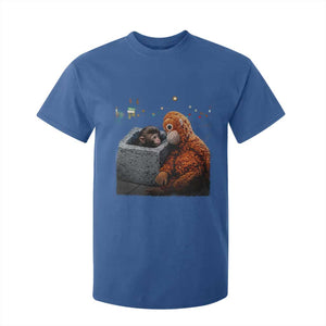 Punch Mokey T Shirt For Kid Viral Trend Baby Monkey Streets Meme TS14 Royal Blue Print Your Wear