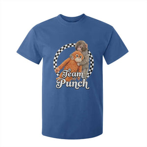Punch Mokey T Shirt For Kid Baby Monkey And Plush Toy Viral Trend TS14 Royal Blue Print Your Wear