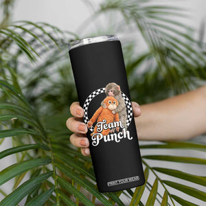 Punch Mokey Skinny Tumbler Baby Monkey And Plush Toy Viral Trend TS14 Print Your Wear