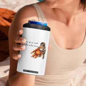 Punch Mokey 4 in 1 Can Cooler Tumbler Some Of Us Need a Little Extra Love TS14 Print Your Wear