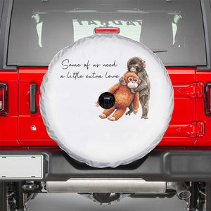 Punch Mokey Spare Tire Cover Some Of Us Need a Little Extra Love TS14 White Print Your Wear