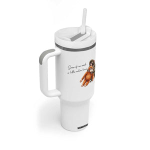 Punch Mokey Tumbler With Handle Some Of Us Need a Little Extra Love TS14 Print Your Wear