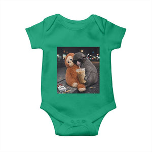 Punch Mokey Baby Onesie Funny Drinking Diet Coke Sunglasses Street Meme TS14 Irish Green Print Your Wear