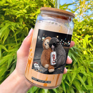 Punch Mokey Glass Can Funny Drinking Diet Coke Sunglasses Street Meme TS14 Black Print Your Wear