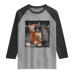 Punch Mokey Raglan Shirt Funny Drinking Diet Coke Sunglasses Street Meme TS14 Sport Gray Black Print Your Wear