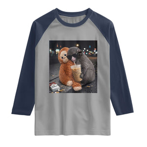 Punch Mokey Raglan Shirt Funny Drinking Diet Coke Sunglasses Street Meme TS14 Sport Gray Navy Print Your Wear