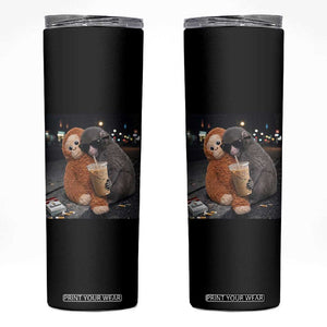 Punch Mokey Skinny Tumbler Funny Drinking Diet Coke Sunglasses Street Meme TS14 Black Print Your Wear