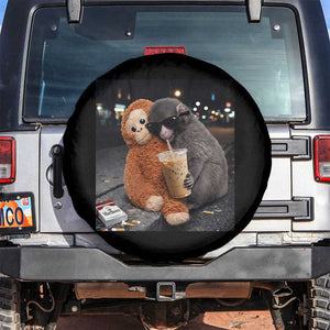Punch Mokey Spare Tire Cover Funny Drinking Diet Coke Sunglasses Street Meme TS14 No hole Black Print Your Wear
