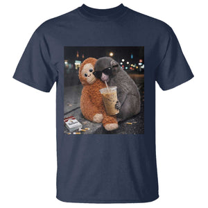 Punch Mokey T Shirt Funny Drinking Diet Coke Sunglasses Street Meme TS14 Navy Print Your Wear