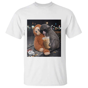 Punch Mokey T Shirt Funny Drinking Diet Coke Sunglasses Street Meme TS14 White Print Your Wear