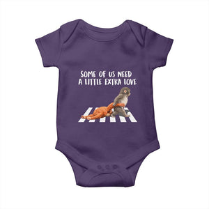 Punch Mokey Meme Baby Onesie Some Of Us Need a Little Extra Love TS14 Purple Print Your Wear