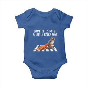 Punch Mokey Meme Baby Onesie Some Of Us Need a Little Extra Love TS14 Royal Blue Print Your Wear