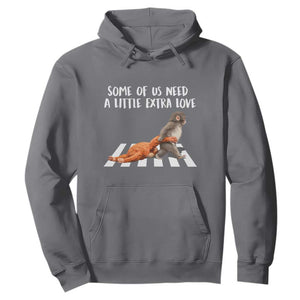 Punch Mokey Meme Hoodie Some Of Us Need a Little Extra Love TS14 Charcoal Print Your Wear