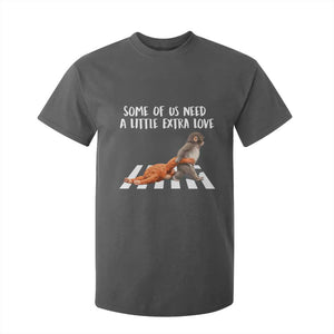 Punch Mokey Meme T Shirt For Kid Some Of Us Need a Little Extra Love TS14 Dark Heather Print Your Wear