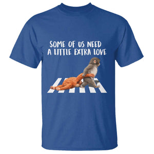 Punch Mokey Meme T Shirt Some Of Us Need a Little Extra Love TS14 Royal Blue Print Your Wear