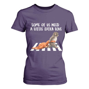 Punch Mokey Meme T Shirt For Women Some Of Us Need a Little Extra Love TS14 Purple Print Your Wear