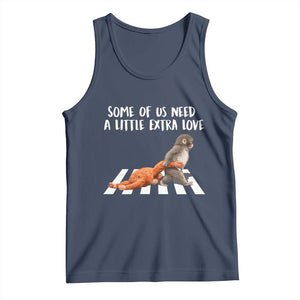 Punch Mokey Meme Tank Top Some Of Us Need a Little Extra Love TS14 Navy Print Your Wear