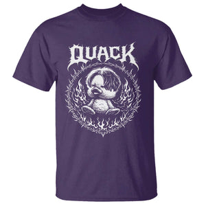 Funny Duck Metal Concert T Shirt Rock Music Quack Meme TS14 Purple Print Your Wear