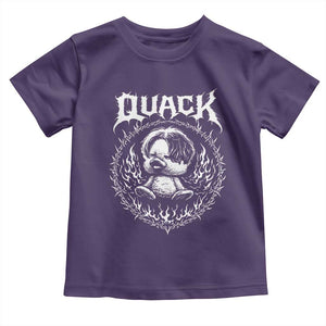 Funny Duck Metal Concert Toddler T Shirt Rock Music Quack Meme TS14 Purple Print Your Wear