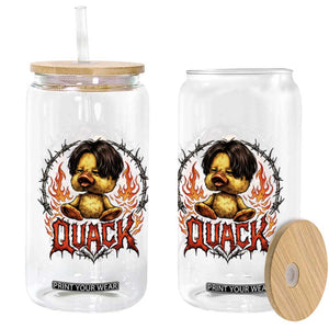 Funny Duck Metal Concert Glass Can Rock Band Quack Meme TS14 Print Your Wear