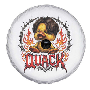 Funny Duck Metal Concert Spare Tire Cover Rock Band Quack Meme TS14 Print Your Wear