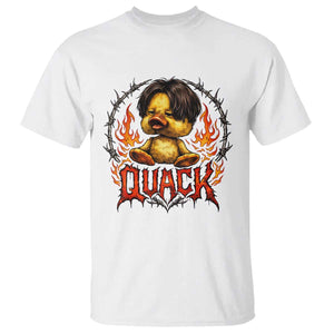 Funny Duck Metal Concert T Shirt Rock Band Quack Meme TS14 White Print Your Wear