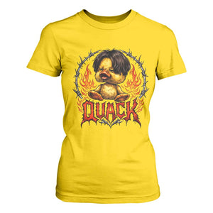 Funny Duck Metal Concert T Shirt For Women Rock Band Quack Meme TS14 Daisy Print Your Wear