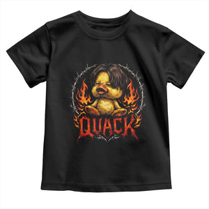 Funny Duck Metal Concert Toddler T Shirt Rock Band Quack Meme TS14 Black Print Your Wear