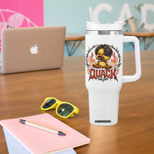 Funny Duck Metal Concert Tumbler With Handle Rock Band Quack Meme TS14 Print Your Wear