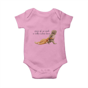 Punch Mokey Baby Onesie Viral Trend Baby Monkey Meme TS14 Light Pink Print Your Wear
