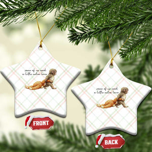 Punch Mokey Ceramic Ornament Viral Trend Baby Monkey Meme TS14 Print Your Wear