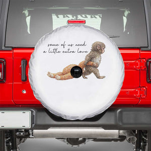 Punch Mokey Spare Tire Cover Viral Trend Baby Monkey Meme TS14 White Print Your Wear